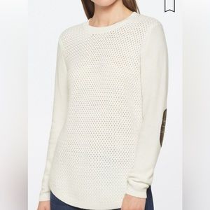 Lety & Me Josie Elbow Patch Sweater. size Large